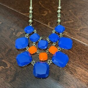 NWT Fan Flirties Blue and Orange Necklace and Earrings